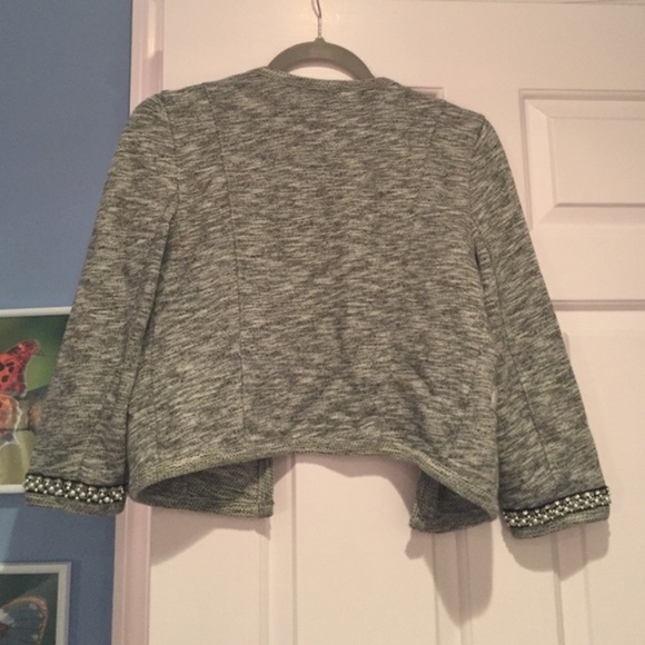 Express Embellished Gray Sweater Size XS - Picture 3 of 4